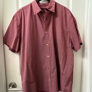 Banana republic causal red button down